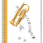 A5 NOTEBOOKS PERSONALISED/50 LINED PAGES / MUSIC NOTEBOOK PAD STUDENT GIFT 4