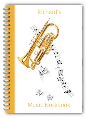 A5 NOTEBOOKS PERSONALISED/50 LINED PAGES / MUSIC NOTEBOOK PAD STUDENT GIFT 4