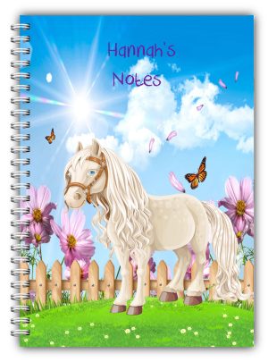 A5 PERSONALISED HAND WRITING NOTEBOOK PONY