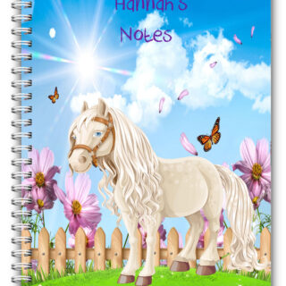 A5 PERSONALISED HAND WRITING NOTEBOOK PONY