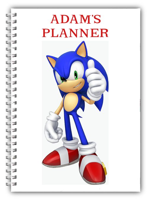 Ebay A5 Sonic Hedgehog Planner