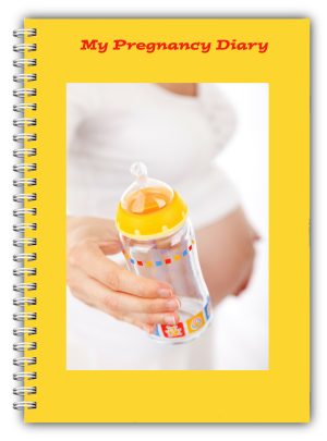 A5 Non Personalised Pregnancy Diary/Journal Bottle