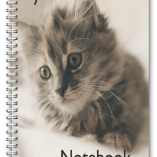 NEW A5 PET ANIMAL NOTEBOOK STANDARD /50 LINED BLANK PAGES NOTE PAD/CAT 02