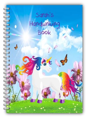 Ebay A5 Personalised Unicorn Sky Handwriting 1