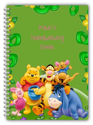 A5 PERSONALISED CHILDREN'S NOTEBOOKS/50 WRITE HAND WRITING PRACTICE PAPER/ 08