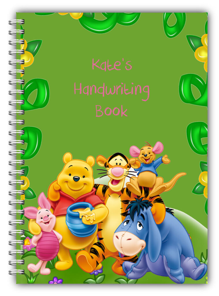 A5 PERSONALISED CHILDREN’S NOTEBOOKS/50 WRITE HAND WRITING PRACTICE PAPER/ 08