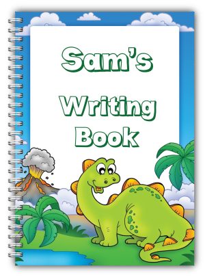 A5 PERSONALISED CHILDREN'S NOTEBOOKS/50 WRITE HAND WRITING PRACTICE PAPER/ 04