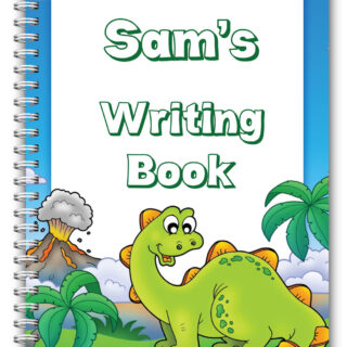 A5 PERSONALISED CHILDREN’S NOTEBOOKS/50 WRITE HAND WRITING PRACTICE PAPER/ 04