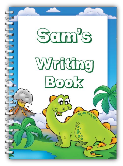 A5 PERSONALISED CHILDREN’S NOTEBOOKS/50 WRITE HAND WRITING PRACTICE PAPER/ 04