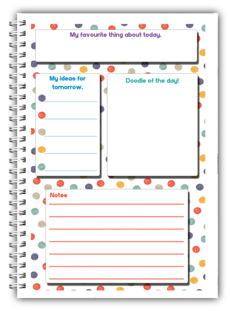 PERSONALISED KIDS DAILY PLANNER/MY FIRST PLANNER CHILDREN/A5 HOME SCHOOLING WORK L DOLL