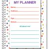 PERSONALISED KIDS DAILY PLANNER/MY FIRST PLANNER CHILDREN/A5 HOME SCHOOLING WORK KIDS 07 - Image 2