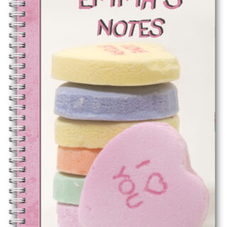 A5 PERSONALISED NOTE BOOK VALENTINES GIFT/ A5 NOTEBOOKS/ 50 LINED PAGES/HEARTS 4