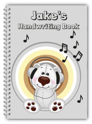 A5 PERSONALISED CHILDREN'S NOTEBOOKS/50 WRITE HAND WRITING PRACTICE PAPER/ 05