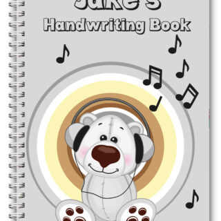 A5 PERSONALISED CHILDREN’S NOTEBOOKS/50 WRITE HAND WRITING PRACTICE PAPER/ 05