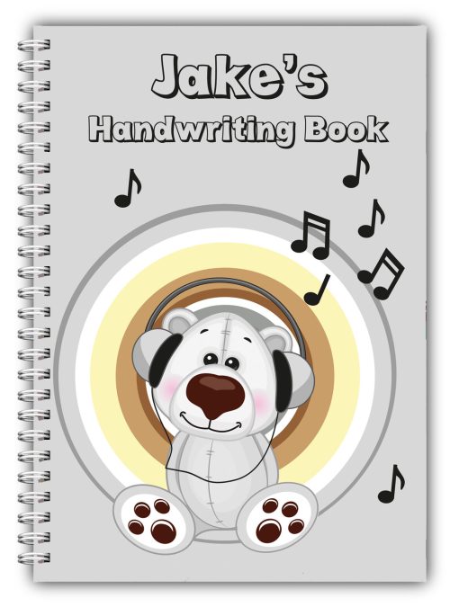 A5 PERSONALISED CHILDREN'S NOTEBOOKS/50 WRITE HAND WRITING PRACTICE PAPER/ 05