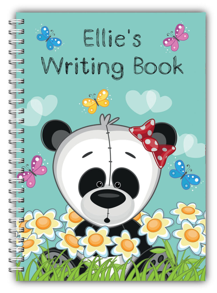 A5 PERSONALISED CHILDREN’S NOTEBOOKS/50 WRITE HAND WRITING PRACTICE PAPER/ 06