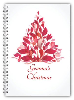 A5 PERSONALISED CHRISTMAS NOTEBOOK/ NOTE PAD BLANK/CHRISTMAS PRESENT GIFT 01