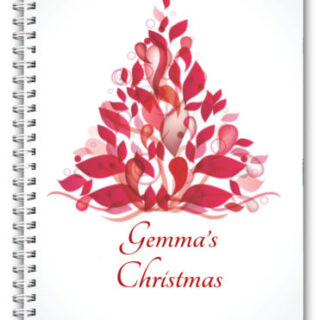 A5 PERSONALISED CHRISTMAS NOTEBOOK/ NOTE PAD BLANK/CHRISTMAS PRESENT GIFT 01