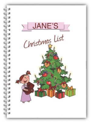 A5 PERSONALISED CHRISTMAS NOTEBOOK/ NOTE PAD BLANK/CHRISTMAS PRESENT GIFT 02