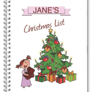 A5 PERSONALISED CHRISTMAS NOTEBOOK/ NOTE PAD BLANK/CHRISTMAS PRESENT GIFT 02