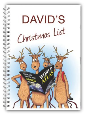 A5 PERSONALISED CHRISTMAS NOTEBOOK/ NOTE PAD BLANK/CHRISTMAS PRESENT GIFT 03