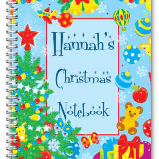 A5 PERSONALISED CHRISTMAS NOTEBOOK/ NOTE PAD LINED/ CHRISTMAS GIFT  04