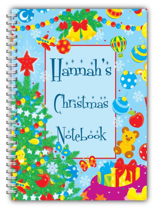 A5 PERSONALISED CHRISTMAS NOTEBOOK/ NOTE PAD LINED/ CHRISTMAS GIFT  04