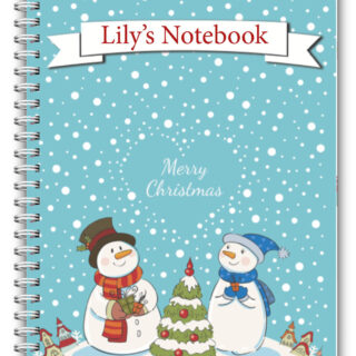 A5 PERSONALISED CHRISTMAS NOTEBOOK/ NOTE PAD LINED/ PERSONAL CHRISTMAS GIFT  05