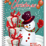 A5 PERSONALISED CHRISTMAS NOTEBOOK/ NOTE PAD BLANK/CHRISTMAS PRESENT GIFT 05
