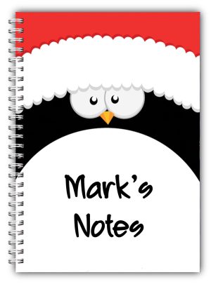 A5 PERSONALISED CHRISTMAS NOTEBOOK/ NOTE PAD BLANK/CHRISTMAS PRESENT GIFT 07