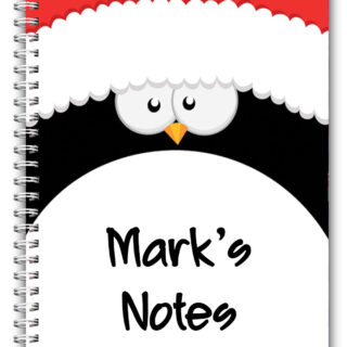 A5 PERSONALISED CHRISTMAS NOTEBOOK/ NOTE PAD BLANK/CHRISTMAS PRESENT GIFT 07