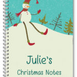 A5 PERSONALISED CHRISTMAS NOTEBOOK/ NOTE PAD BLANK/ PERSONAL CHRISTMAS GIFT 11