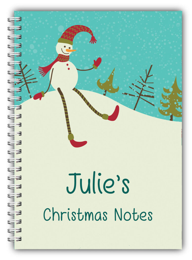 A5 PERSONALISED CHRISTMAS NOTEBOOK/ NOTE PAD BLANK/ PERSONAL CHRISTMAS GIFT 11