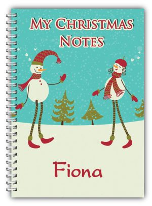 A5 PERSONALISED CHRISTMAS NOTEBOOK/ NOTE PAD BLANK/ PERSONAL CHRISTMAS GIFT  12