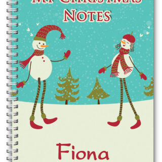 A5 PERSONALISED CHRISTMAS NOTEBOOK/ NOTE PAD BLANK/ PERSONAL CHRISTMAS GIFT  12