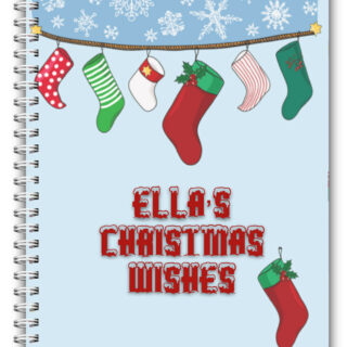 A5 PERSONALISED CHRISTMAS NOTEBOOK/ NOTE PAD LINED/ PERSONAL CHRISTMAS GIFT  13