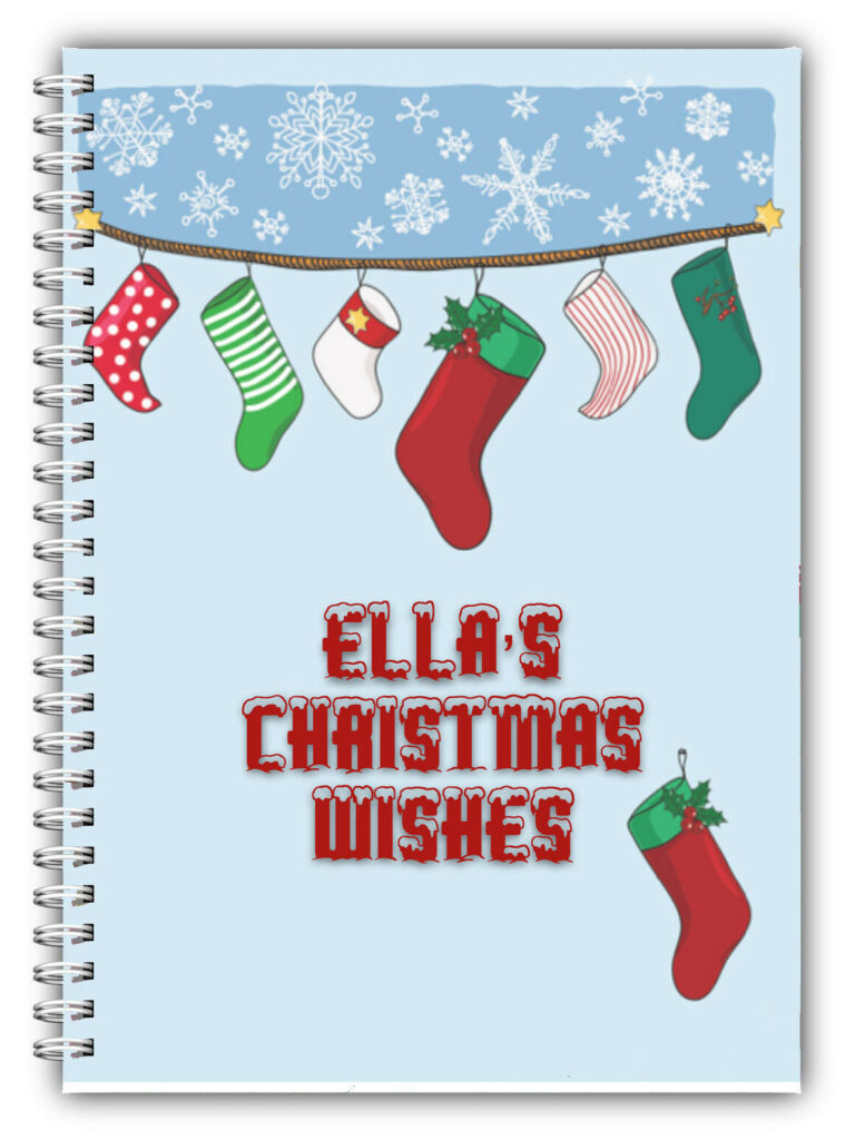 A5 PERSONALISED CHRISTMAS NOTEBOOK/ NOTE PAD LINED/ PERSONAL CHRISTMAS GIFT  13