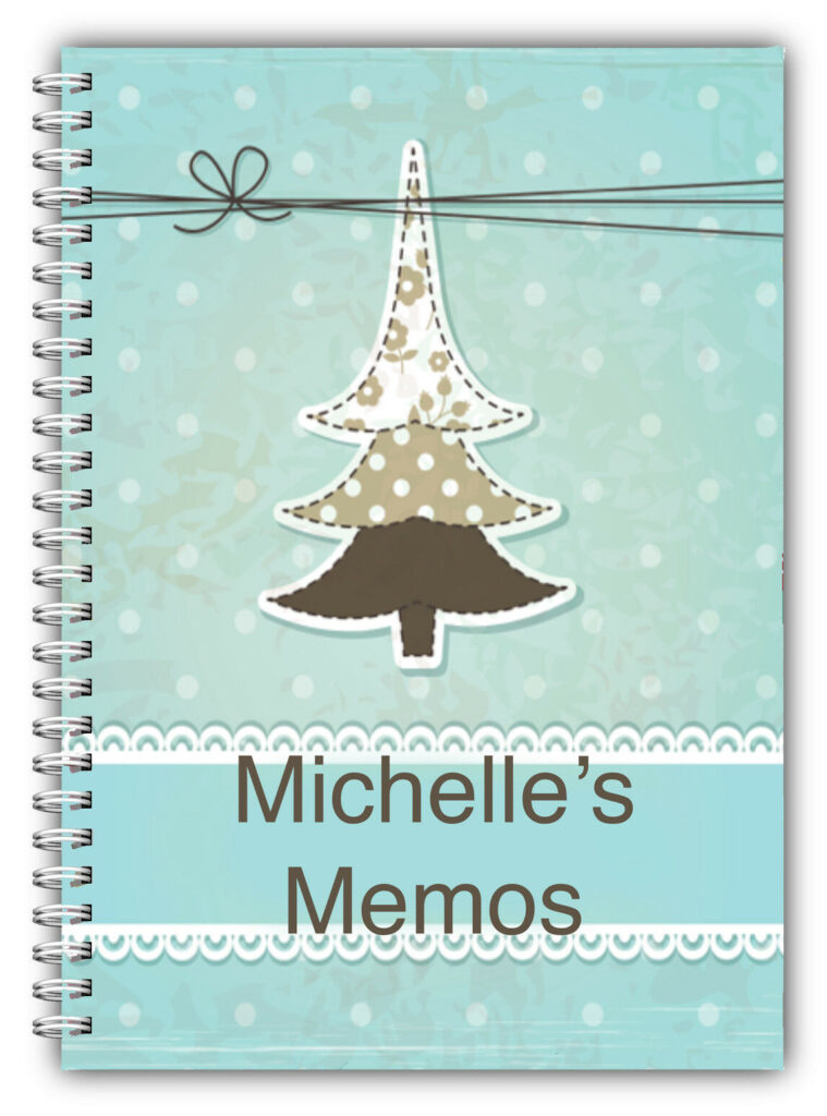 A5 PERSONALISED CHRISTMAS NOTEBOOK/ NOTE PAD BLANK/ PERSONAL CHRISTMAS GIFT  15