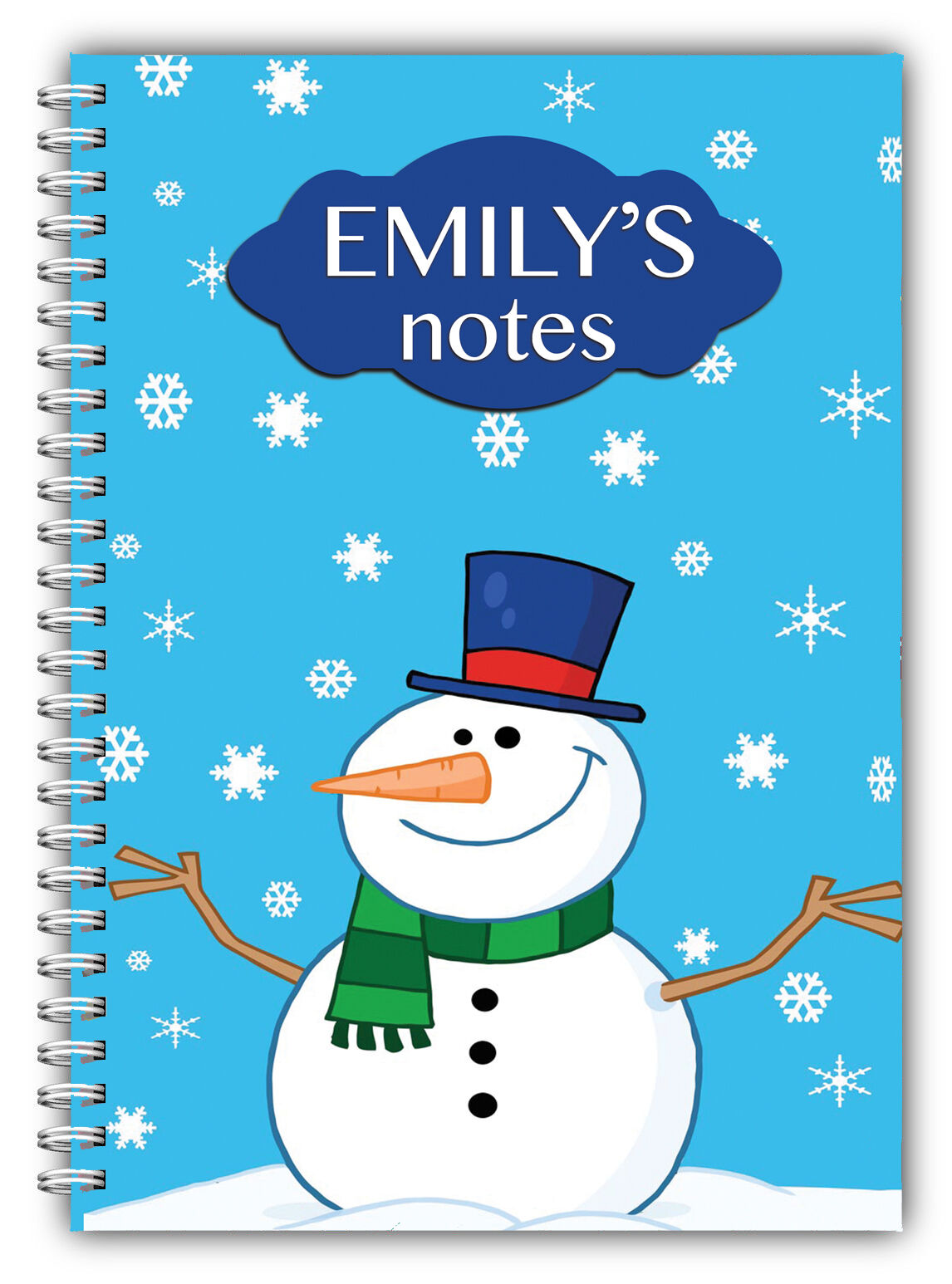 A5 PERSONALISED CHRISTMAS NOTEBOOK/ NOTE PAD LINED/CHRISTMAS PRESENT GIFT 18 