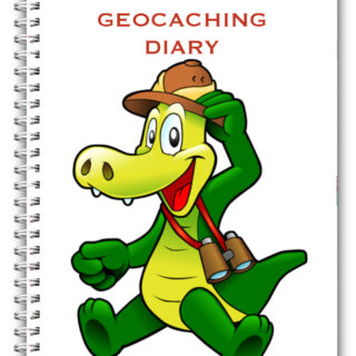 A5 STANDARD KIDS GEOCACHING DIARY /JOURNAL/ GEOCACHE LOG/ GPS GEO CACHE CROC
