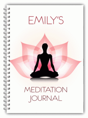 PERSONALISED DAILY MEDITATION JOURNAL/ MEDITATION LOG/ DAILY MEDITATION/YOGA 6 BY BOOTIFUL BOOKS