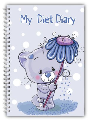 A5 Diet Diary -Purple Bear