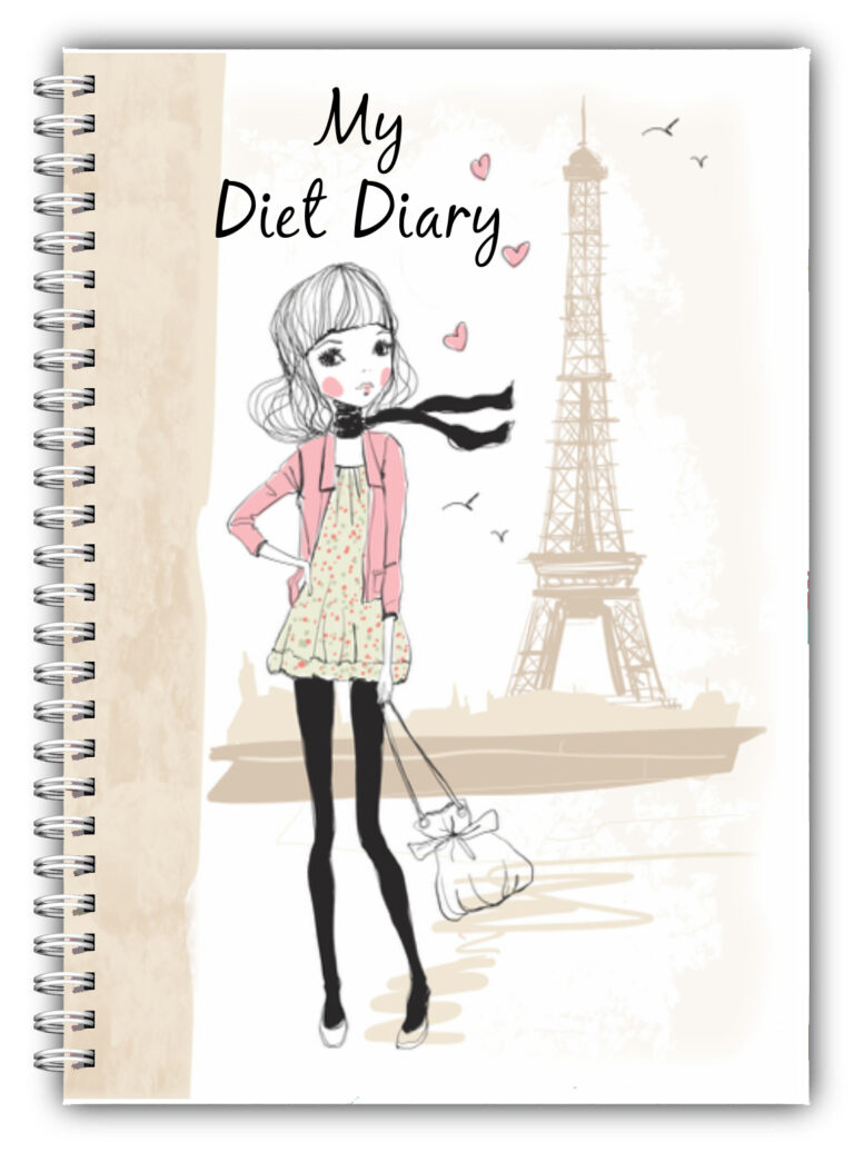 A5 Non Personalised Diet Diary -Girl 02