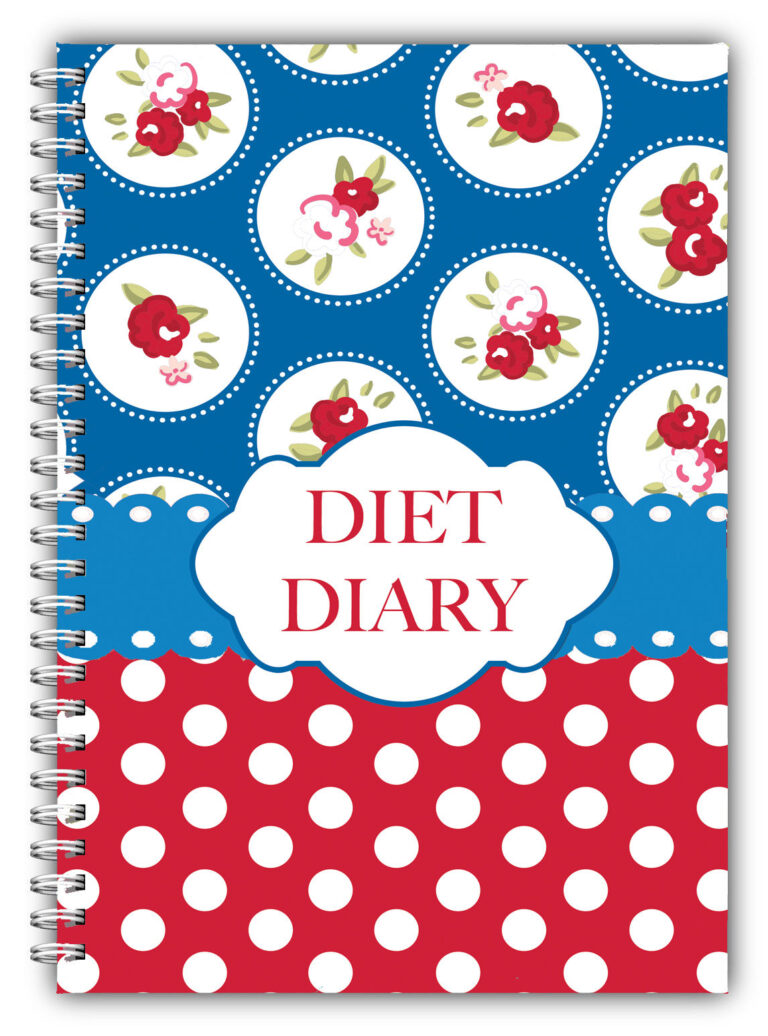 A5 Non Personalised Diet Diary -Red Spot