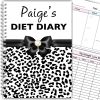 A5 Personalised Diet Diary -Leopard Print