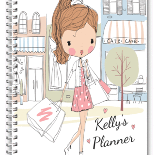 A5 Personalised 50 page Girl Shopping Planner