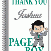 A5 Wedding Notebooks For Page Boys
