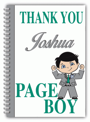 A5 Wedding Notebooks For Page Boys