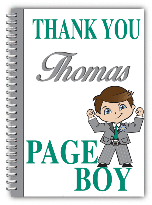A5 Wedding Notebooks For Page Boys