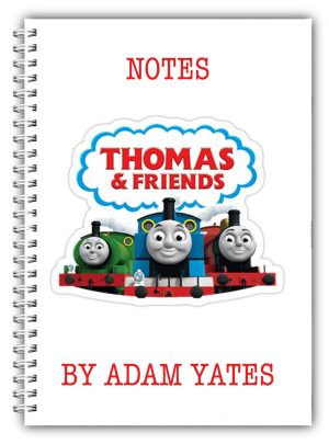 A5 Personalised Thomas The Tank Engine & Friends Notebook 01